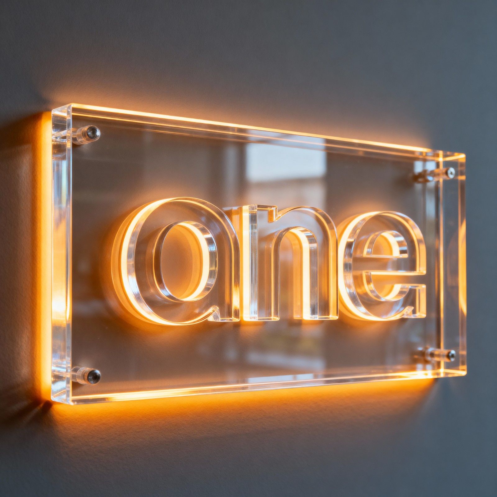 Acrylic  Glow Signage